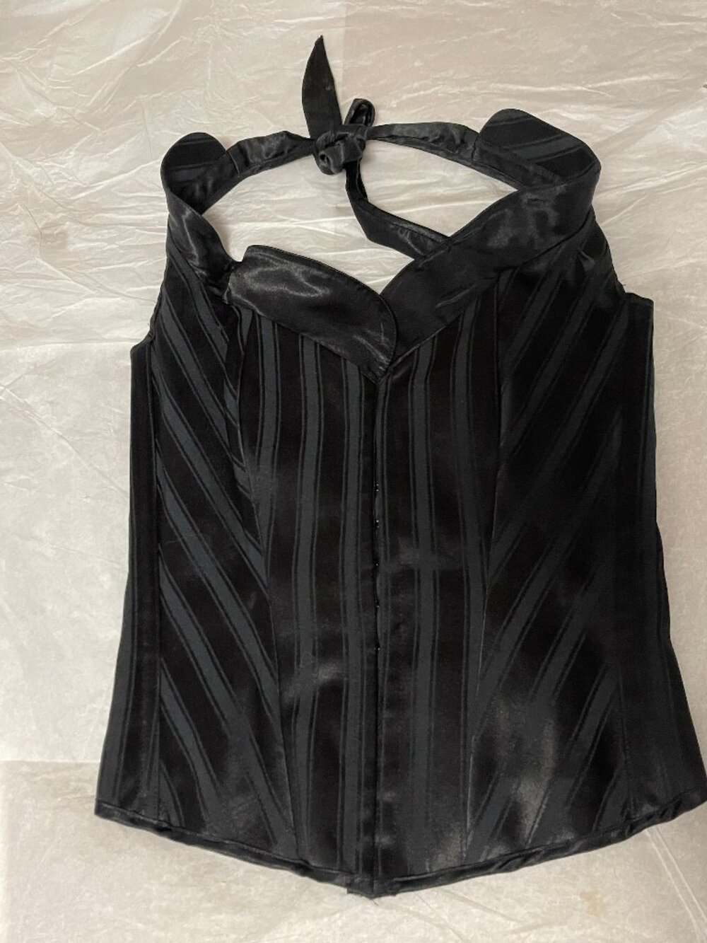 Y2K Frederick’s Of Hollywood Garter corset bustier halter gangster mafia vintage